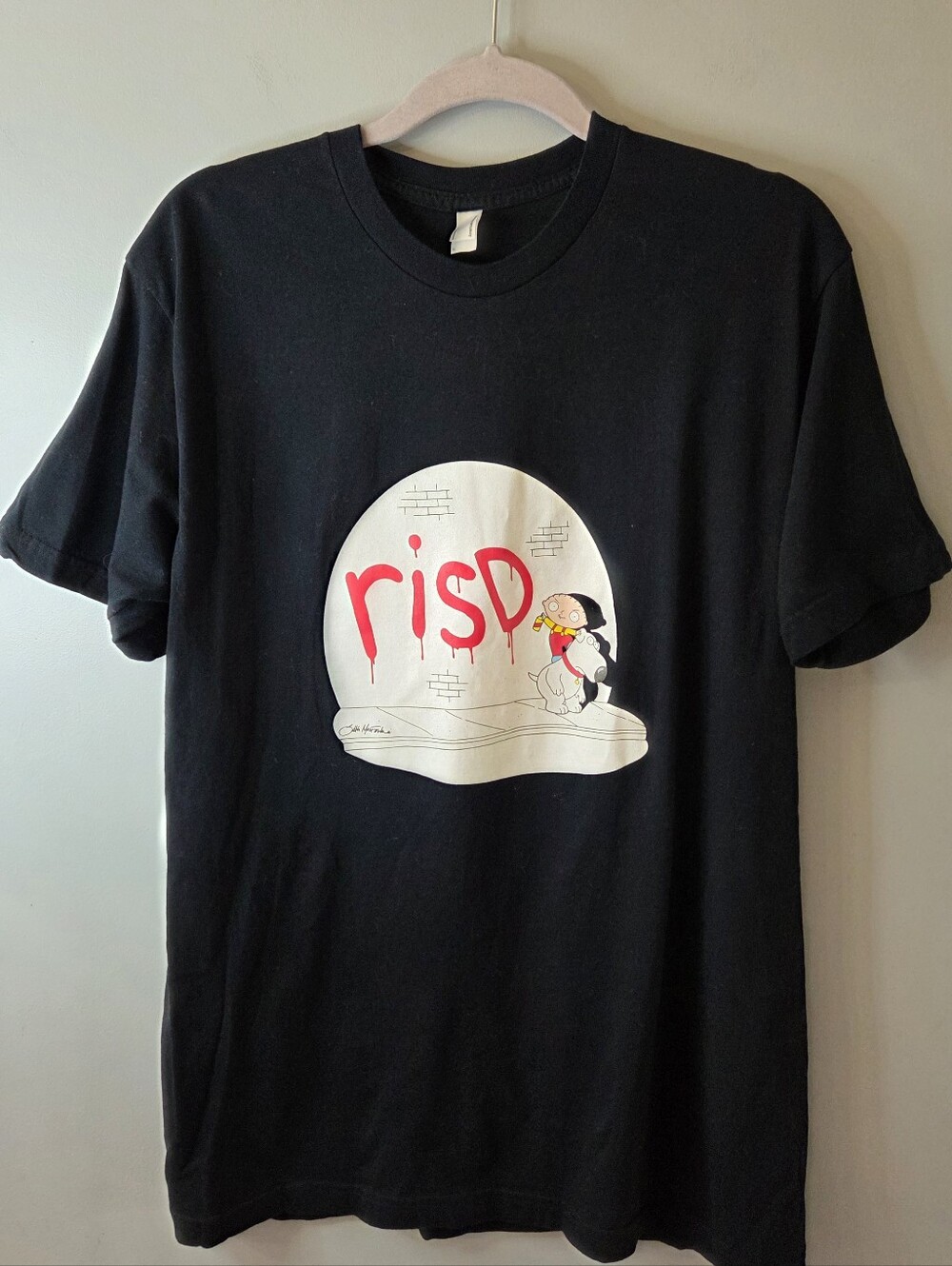 Risd T-shirt inspired by Seth Mcfarlane and Family Guy Mens/Unisex Size Large
